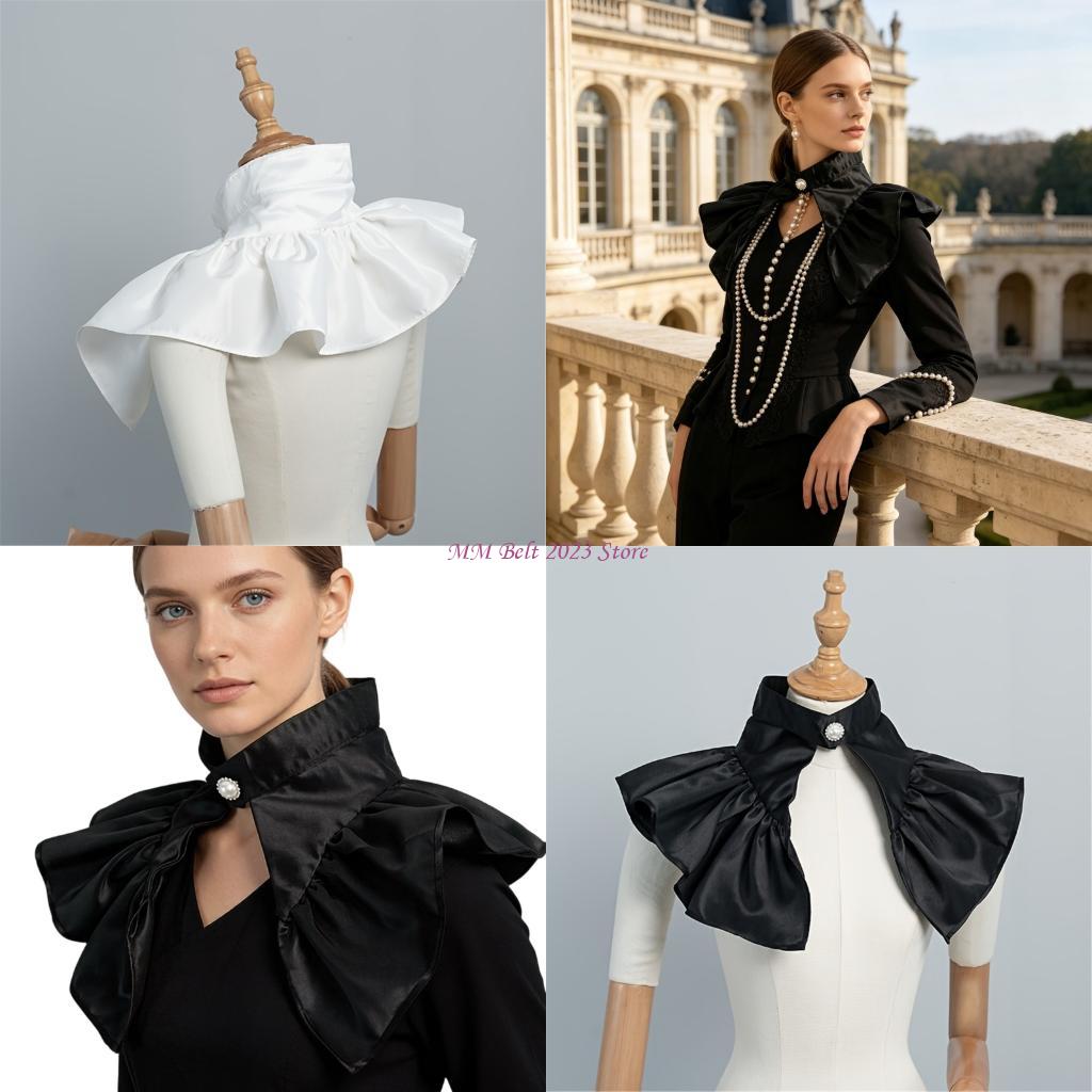 Victorian Women'S Formal Wear - 49ME 공식적인 행사를위한 새틴 분리형 칼라가있는
