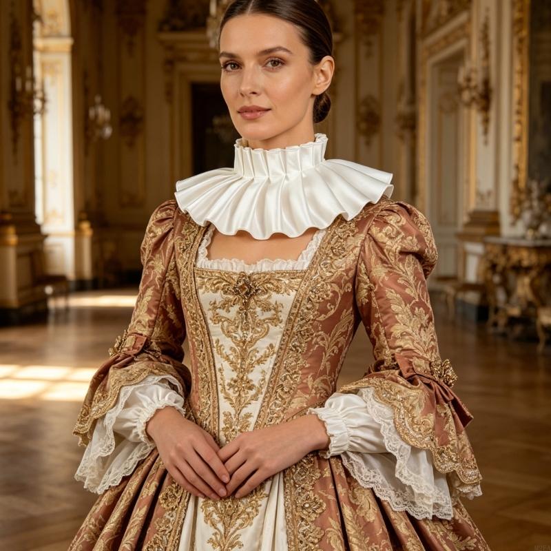 Victorian Women'S Formal Wear - 2025 여성을위한 새로운 장식 칼라 분리형