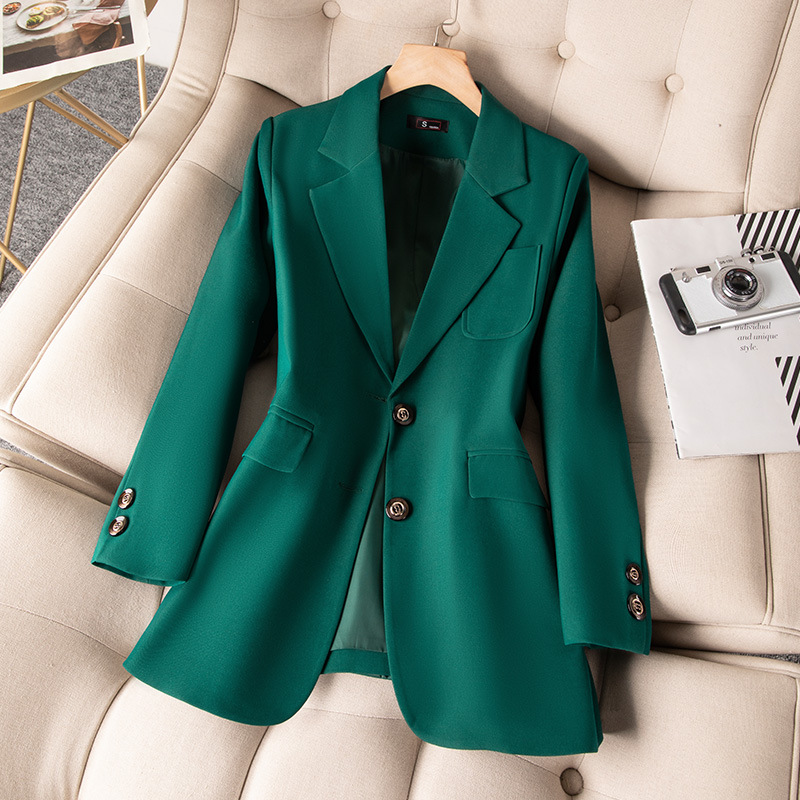 Women Formal Wear Office - 여성용 정장 블레이저 코트, 긴 소매
