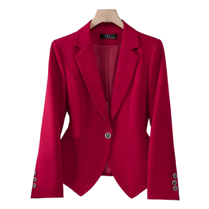새로운 패션 여성 정장 블레이저 여성 레드 화이트 블랙 - Women Formal Wear Office 리뷰 및 가격