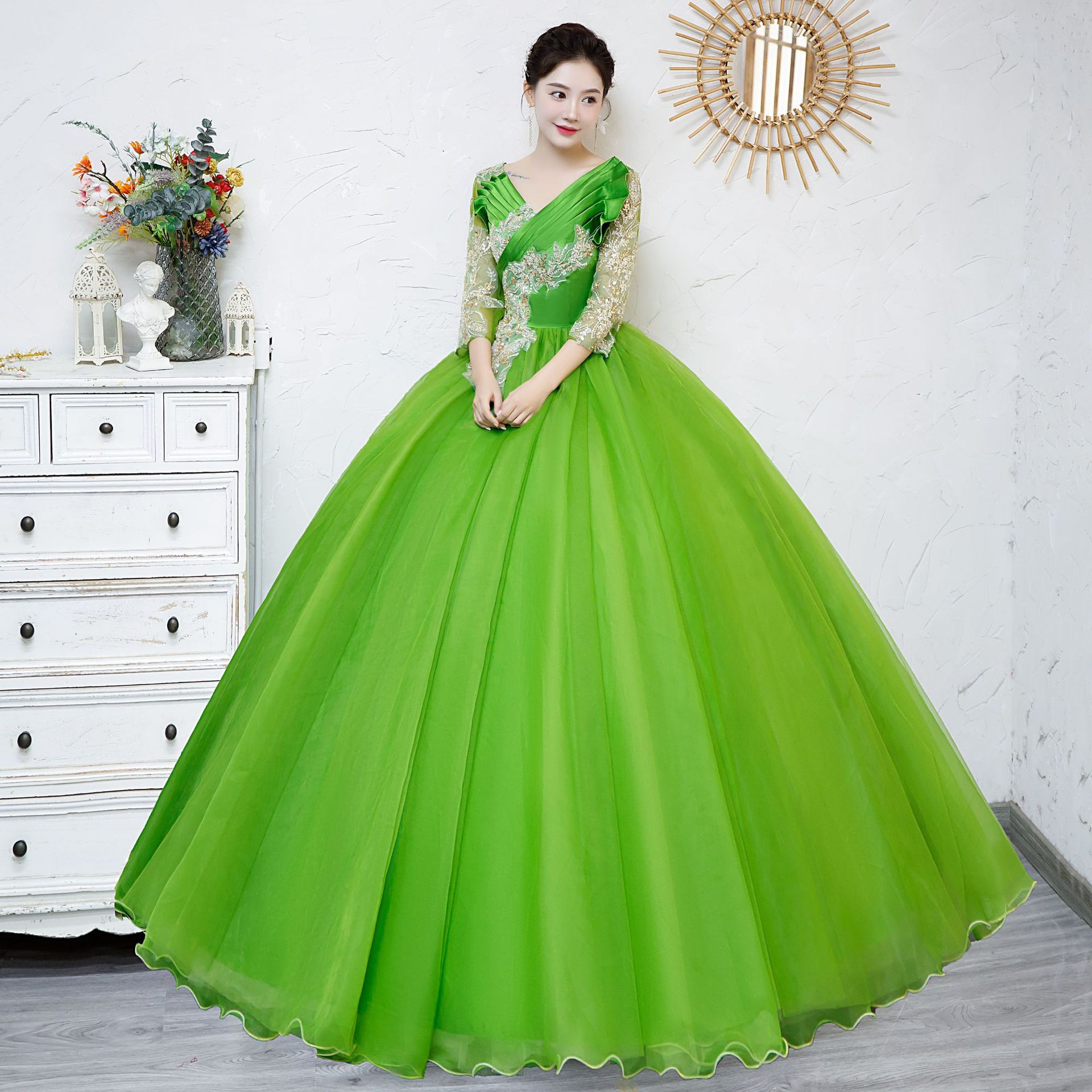 놀라운 기성복 드레스 댄스 파티 드레스 긴 길이 가운  - Women Formal Wear Photoshoot 리뷰 및 가격