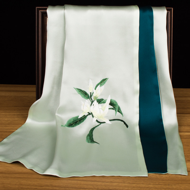 순수 실크 쑤저우 자수 스카프, 멀베리 실크 자수 넥랩 - Scarf Silk Neck 리뷰 및 가격