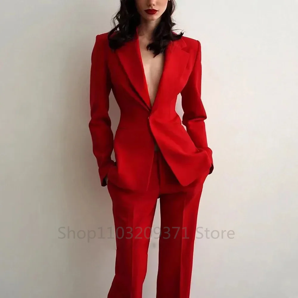 여성 정장 파티 웨딩 플러스 사이즈 2피스 슬림핏 스파 - Blazer Set Women Formal 리뷰 및 가격