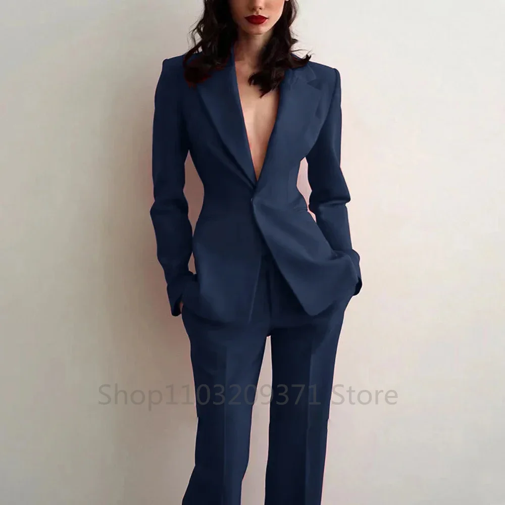 여성 정장 파티 웨딩 플러스 사이즈 2피스 슬림핏 스파 - Blazer Set Women Formal 리뷰 및 가격