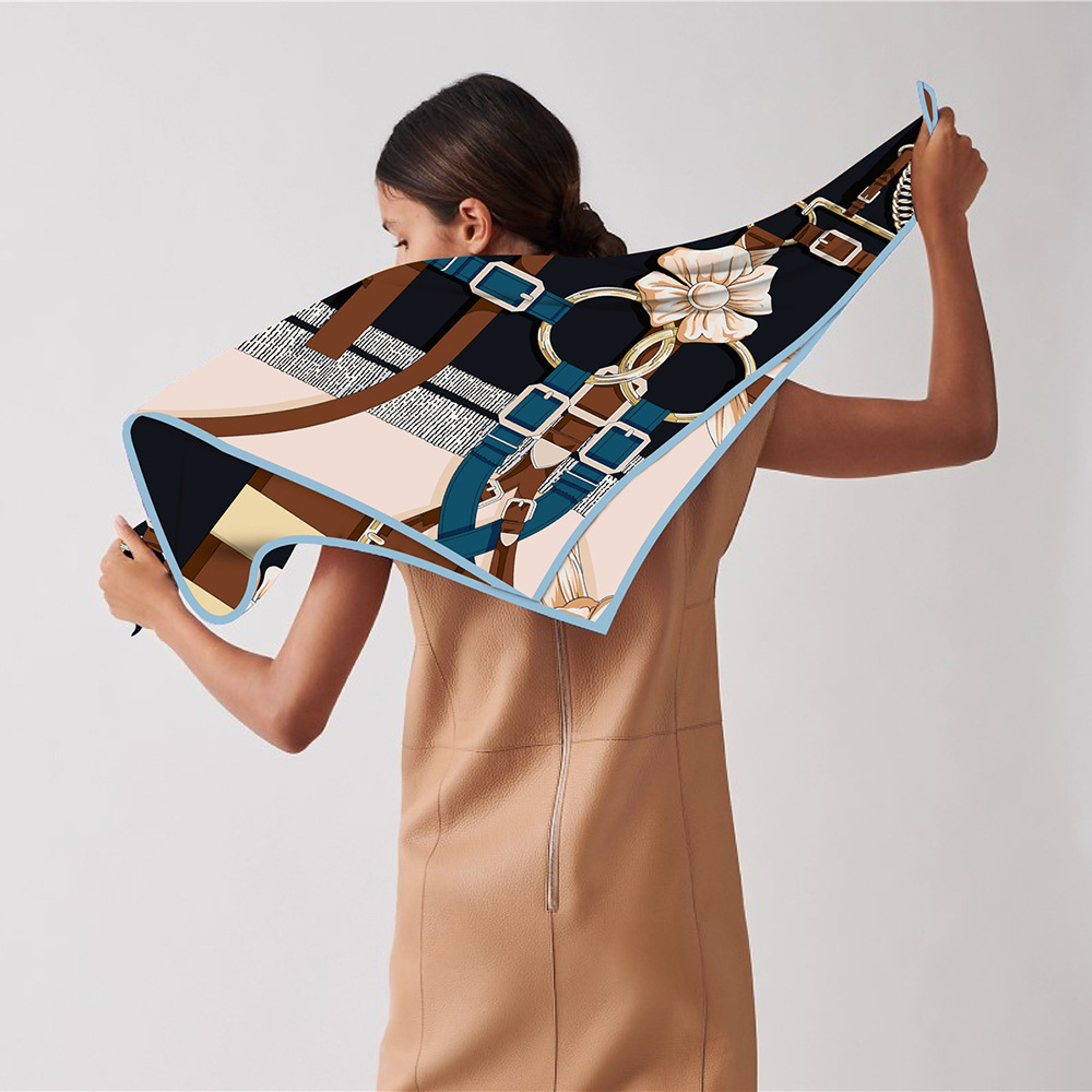 90cm 새로운 디자인 벨트 능 직물 실크 스카프 목도 - Scarf Silk Neck 리뷰 및 가격