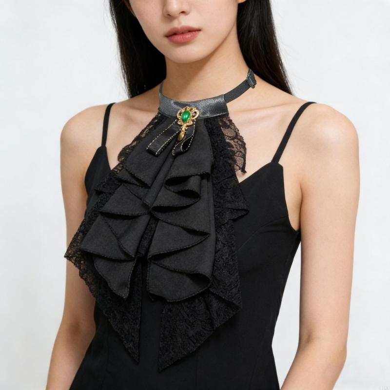 프릴 디자인의 레이스 분리형 칼라 여성을위한 우아한 J - Victorian Women'S Formal Wear 리뷰 및 가격