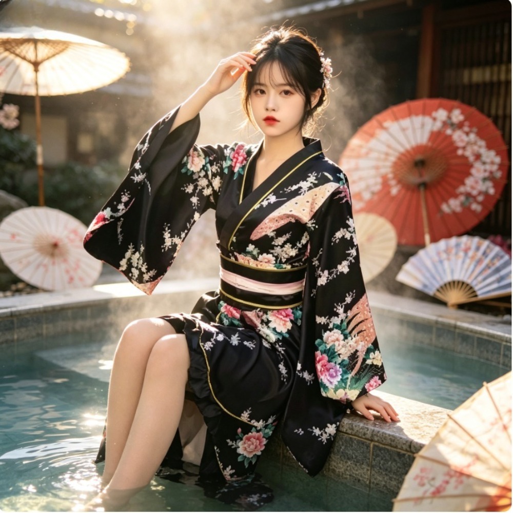 여성용 레드 정장 기모노 유카타, 전통 일본 의상, 일 - Women Formal Wear Photoshoot 리뷰 및 가격