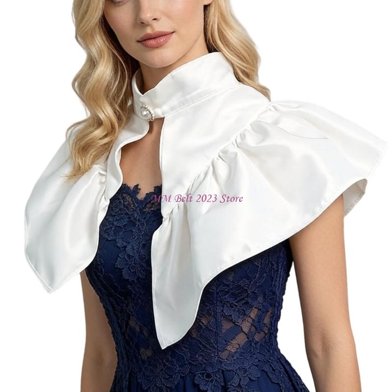 49ME 공식적인 행사를위한 새틴 분리형 칼라가있는 빅 - Victorian Women'S Formal Wear 리뷰 및 가격