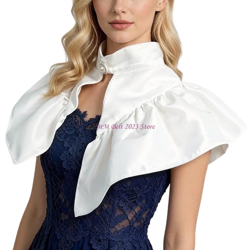 49ME 공식적인 행사를위한 새틴 분리형 칼라가있는 빅 - Victorian Women'S Formal Wear 리뷰 및 가격