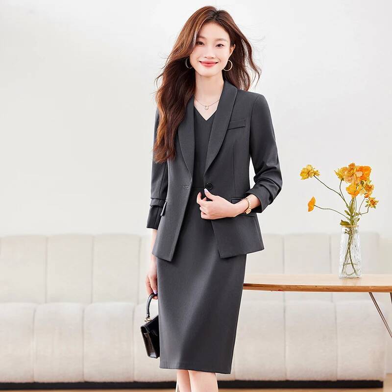 고품질 원단 여성 비즈니스 정장 드레스와 재킷 코트 가 - Women Formal Wear Office 리뷰 및 가격