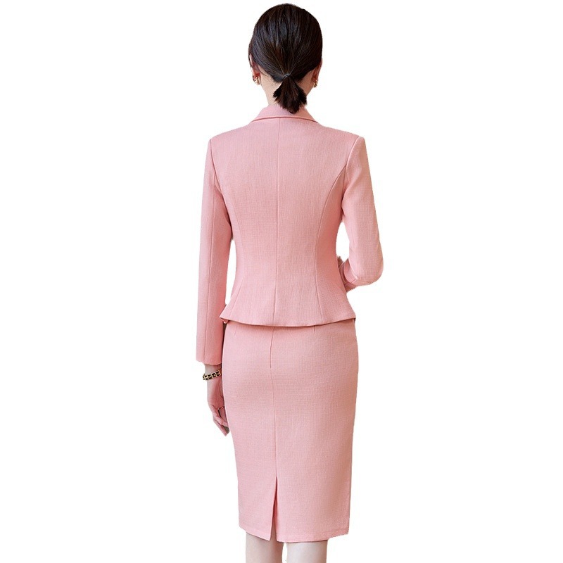 우아한 여성용 정장 스커트 세트, 오렌지 블루 핑크 더 - Women Formal Wear Office 리뷰 및 가격