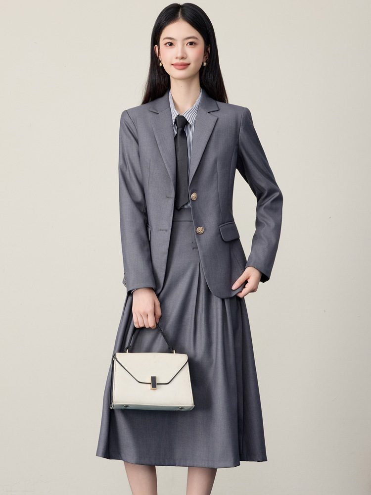 여성용 블랙 수트 스커트 세트, 봄, 가을, 가벼운 비 - Women'S Formal Wear Petite 리뷰 및 가격