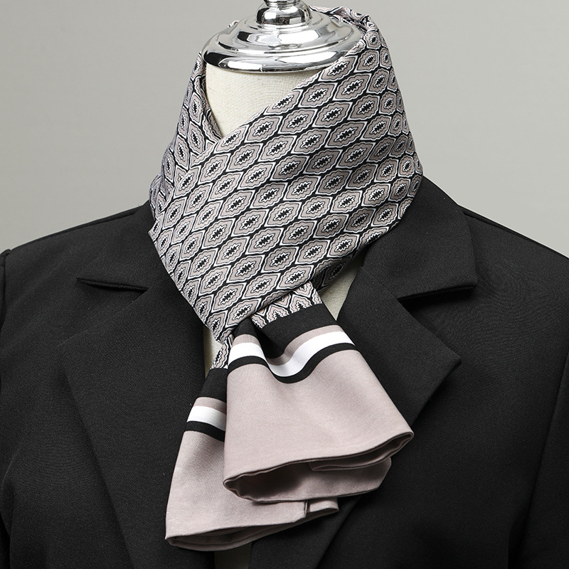 남성용 스카프 실크 느낌 넥 스카프 작은 정사각형 정장 - Scarf Silk Neck 리뷰 및 가격