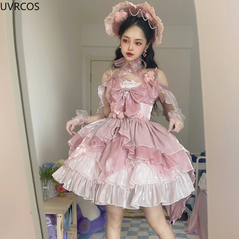 빅토리아 빈티지 로리타 Jsk 드레스 여성 우아한 꽃  - Victorian Women'S Formal Wear 리뷰 및 가격