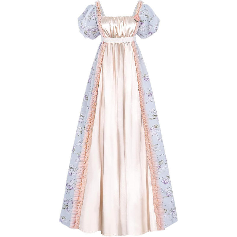 중세 빅토리아풍 우아한 가운 볼 드레스 여성 하이웨이스 - Victorian Women'S Formal Wear 리뷰 및 가격