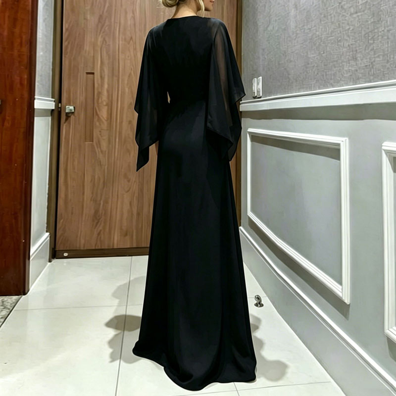여성 정장 점프수트 2피스 세트 시스루 플레어 슬리브  - Women'S Formal Wear Suits 리뷰 및 가격