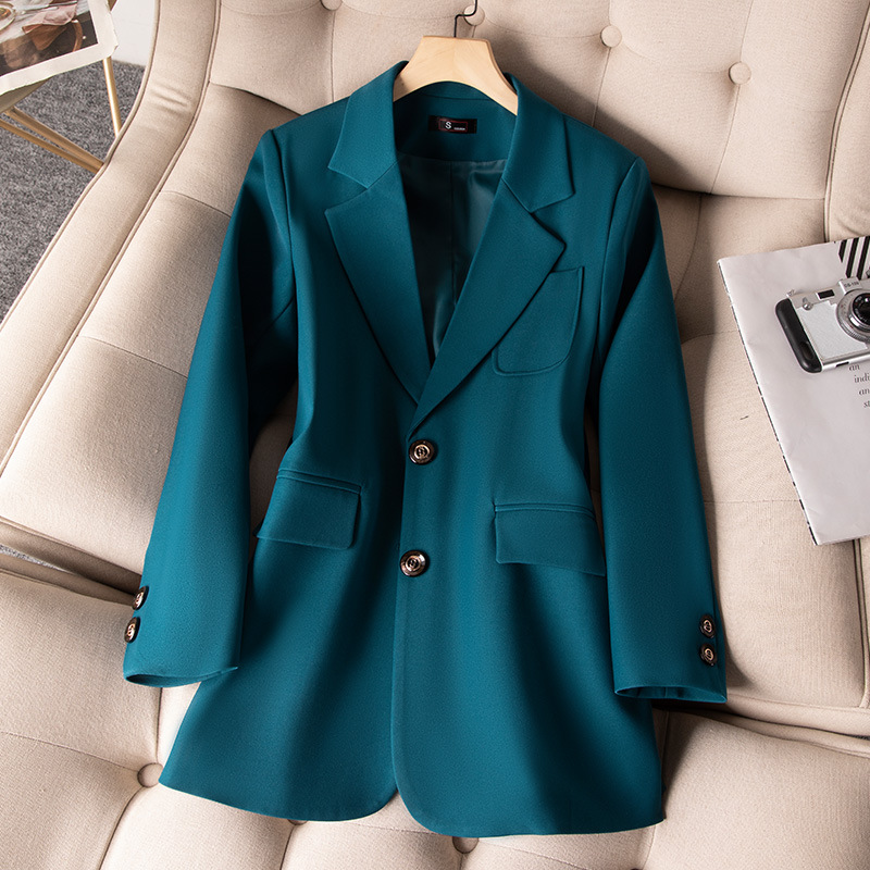 여성용 정장 블레이저 코트, 긴 소매 싱글 브레스트 재 - Women Formal Wear Office 리뷰 및 가격