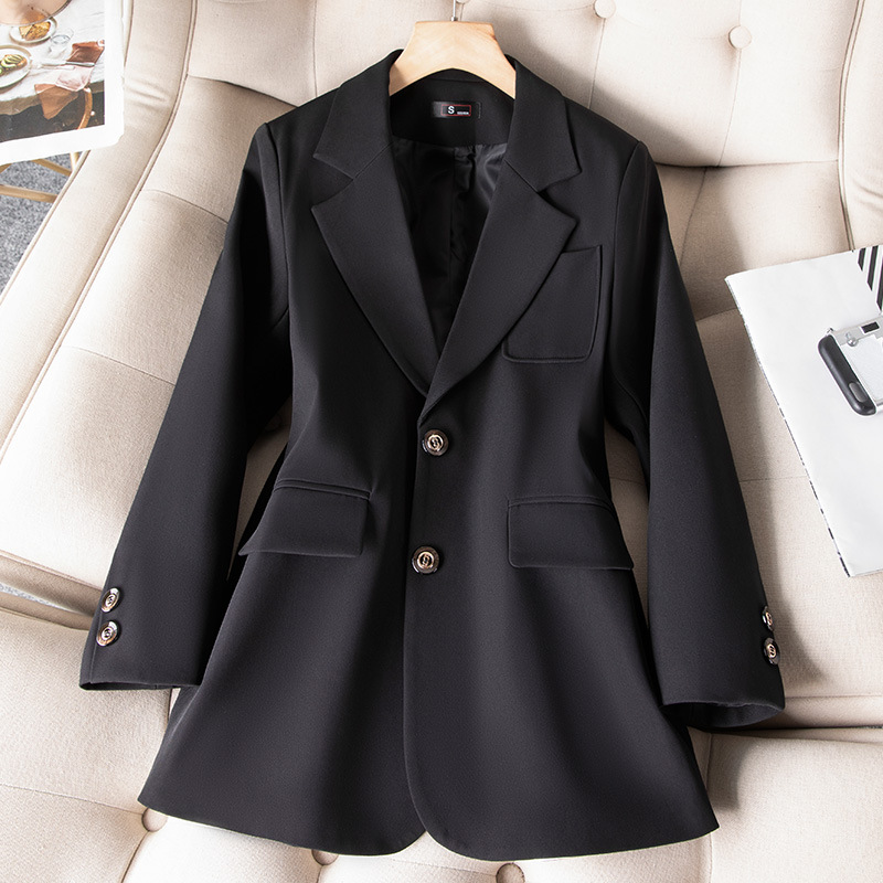 여성용 정장 블레이저 코트, 긴 소매 싱글 브레스트 재 - Women Formal Wear Office 리뷰 및 가격