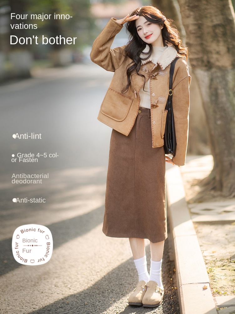 여성용 겨울 스웨이드 숏코트, 2025년 신상품, 키  - Women'S Formal Wear Petite 리뷰 및 가격